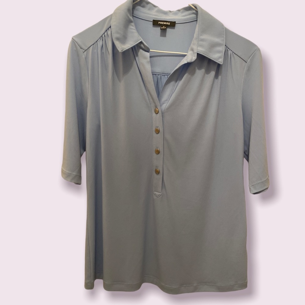 NWOT Light blue Premise blouse